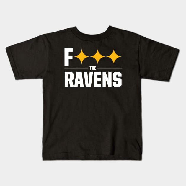 F*** the RAVENS Kids T-Shirt by OldSkoolDesign